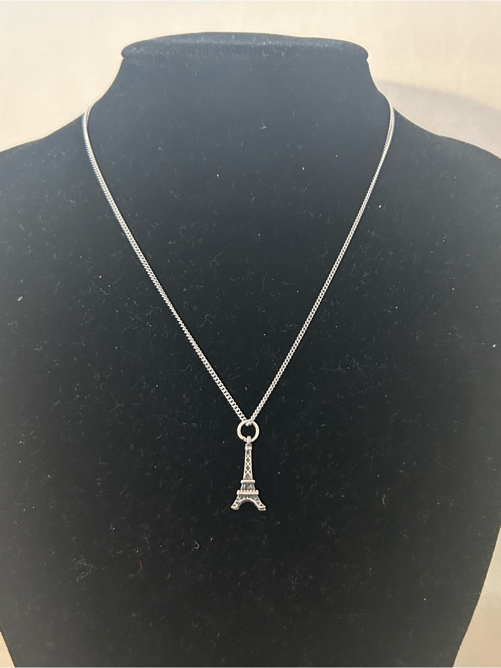 James Avery Sterling Silver Eiffel Tower Charm Charm On 16” Chain